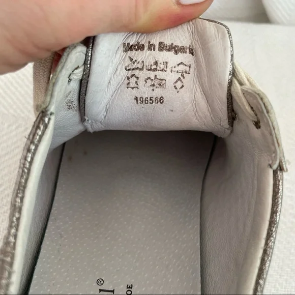 Josef Seibel Leather Metallic Caspian Sneakers 7 - Picture 10 of 13